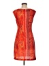 Unbranded Graphic Orange Cocktail Dress Size M - photo 2