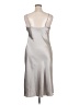 Bebe 100% Polyester Solid Silver Cocktail Dress Size XL - photo 2