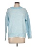 Absolutely Creative Worldwide Solid Blue Pullover Sweater Size L - photo 1