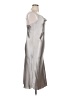 Bebe 100% Polyester Solid Silver Cocktail Dress Size XL - photo 4
