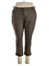 Democracy Solid Brown White Khakis Size 22 - photo 1
