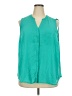 Apt. 9 100% Polyester Teal Sleeveless Blouse Size 2X - photo 1