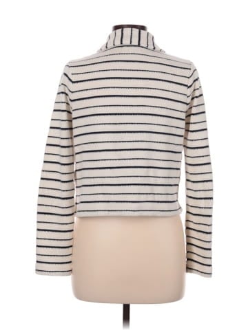 Madewell Striped Button-Front Collared Cardigan (view 2)