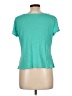 Apt. 9 100% Rayon Teal Short Sleeve Top Size L (petite) - photo 2