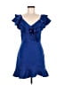 TCEC 100% Polyester Blue Cocktail Dress Size M - photo 1