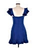 TCEC 100% Polyester Blue Cocktail Dress Size M - photo 2