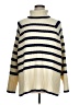 H&M Stripes Ivory Turtleneck Sweater Size XL - photo 1