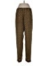 Amanda Smith 100% Silk Argyle Gold Silk Pants Size 10 - photo 2