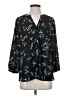 NYDJ Black 3/4 Sleeve Blouse Size S - photo 1