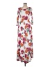 Reba Floral White Casual Dress Size M - photo 1