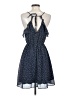 Dna Couture 100% Polyester Polka Dots Blue Casual Dress Size S - photo 2