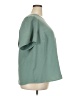 Les Serein 100% Polyester Green Short Sleeve Blouse Size 3X - photo 4