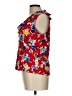 Chaps 100% Cotton Red Sleeveless Blouse Size L - photo 5