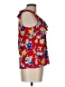 Chaps 100% Cotton Red Sleeveless Blouse Size L - photo 4