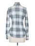 rue21 Plaid Blue Long Sleeve Button-Down Shirt Size S - photo 2