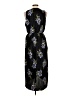 Lush 100% Polyester Floral Black Casual Dress Size L - photo 2