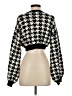 Altar'd State Houndstooth Black Pullover Sweater Size S - photo 2