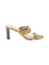 Veronica Beard 100% Leather Gold Sandals Size 9 1/2 - photo 1