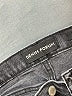 Denim Forum Chevron-herringbone Black Jeans Size 24 waist - photo 7