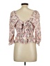 Mi ami 100% Rayon Pink 3/4 Sleeve Blouse Size L - photo 2