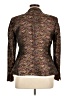 Zara Basic 100% Polyester Floral Brown Blazer Size XL - photo 2