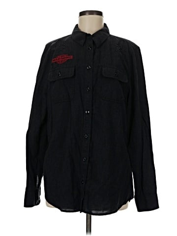Harley Davidson Long Sleeve Button-Down Shirt (view 1)