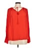 Ramy Brook 100% Polyester Red Orange Long Sleeve Blouse Size M - photo 1