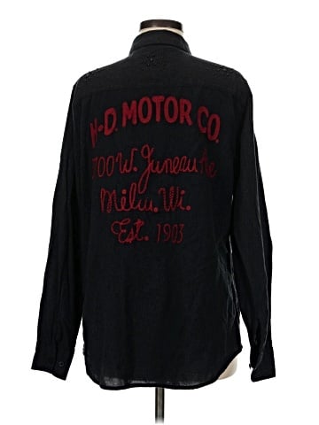 Harley Davidson Long Sleeve Button-Down Shirt (view 2)