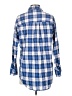 Lauren James Plaid Blue Long Sleeve Button-Down Shirt Size S - photo 2
