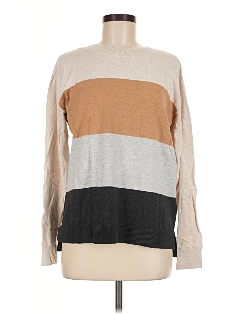 Pre-owned Lands' End Pullover Sweater In Tan
