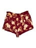 Torrid 100% Rayon Floral Burgundy Shorts Size 2X Plus (2) - photo 1