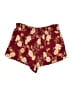 Torrid 100% Rayon Floral Burgundy Shorts Size 2X Plus (2) - photo 2