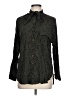 Zara Basic Animal Print Black Long Sleeve Blouse Size L - photo 1