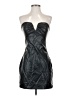 American Threads Metallic Black Cocktail Dress Size S - photo 1
