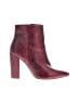 Just Fab Burgundy Ankle Boots Size 9 - photo 1