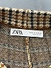 Zara Houndstooth Brown Casual Pants Size S - photo 7