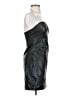 American Threads Metallic Black Cocktail Dress Size S - photo 4