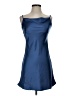 Threads 100% Polyester Solid Blue Cocktail Dress Size S - photo 1