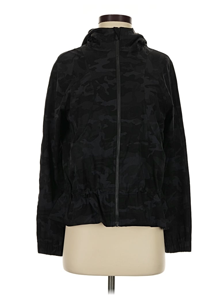 Pre-owned Lululemon Athletica Track Jacket In Black