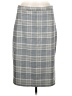 Banana Republic Plaid Gray Formal Skirt Size 8 - photo 1