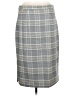 Banana Republic Plaid Gray Formal Skirt Size 8 - photo 2