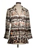 Chico's Animal Print Silver Blazer Size S - photo 1