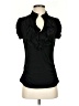 Free 2 luv Black Short Sleeve Blouse Size S (estimated) - photo 1