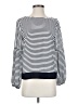 Kaari Blue 100% Rayon Stripes White Long Sleeve Blouse Size XS - photo 1