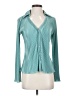 Left Coast by Dolan Teal Long Sleeve Blouse Size XS - photo 1