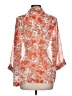Cathy Daniels 100% Polyester Orange 3/4 Sleeve Blouse Size L - photo 2