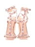 Public Desire 100% Leather Pink Heels Size 7 - photo 2