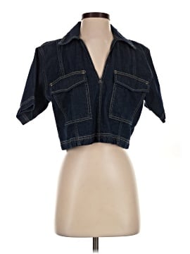 Zara 3/4 Sleeve Button-Down Shirt (view 1)