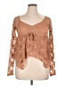 Assorted Brands Brown Long Sleeve Blouse Size XL - photo 1