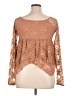 Assorted Brands Brown Long Sleeve Blouse Size XL - photo 2